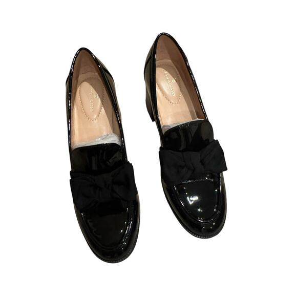 Bandolino Korrar Patent Bow Loafers Slip-On Faux Leather Black Size 11M NWOB - Picture 10 of 12